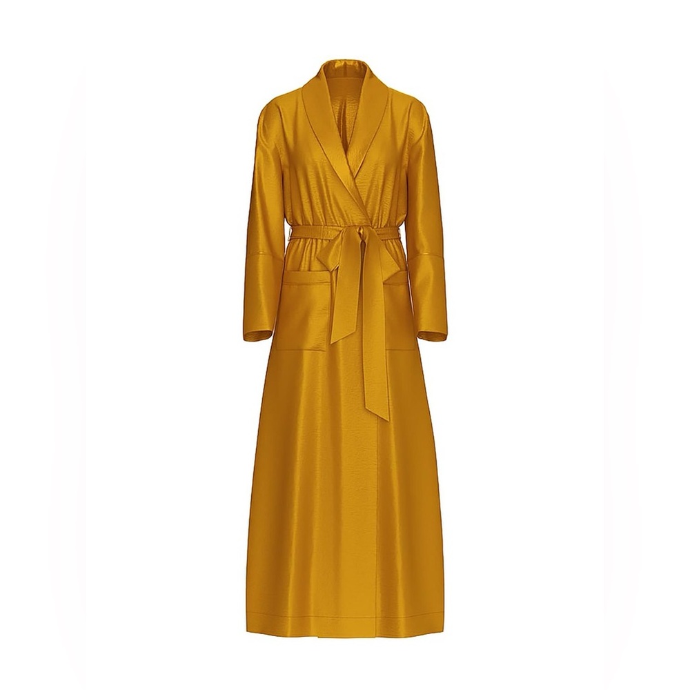 Victoria’s Secret luxe satin belted Maxi long robe sz.XS